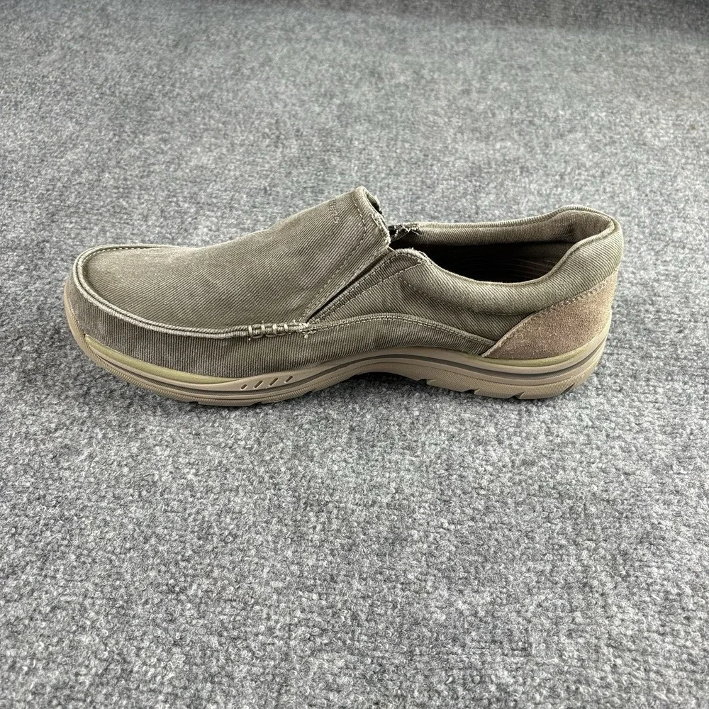 Skechers Loafers Men's 12 Gray Expected Avillo Relaxed Fit Memory Foam Canvas